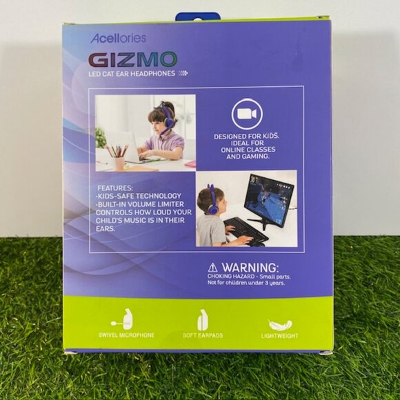 Acellories GIZMO Cat Ear Headphones LED, Microphone, Light Weight, Soft Earpads - Picture 5 of 8